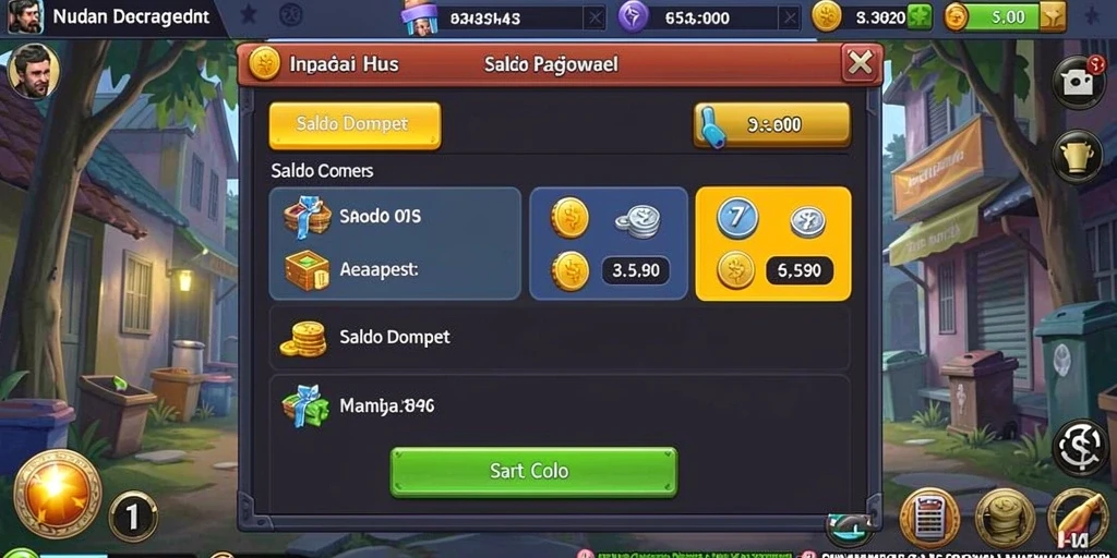 Tampilan menu utama yang intuitif dan menarik.