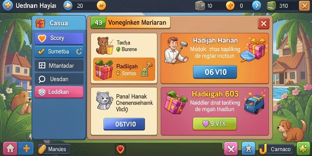 Tampilan permainan slot yang menarik.